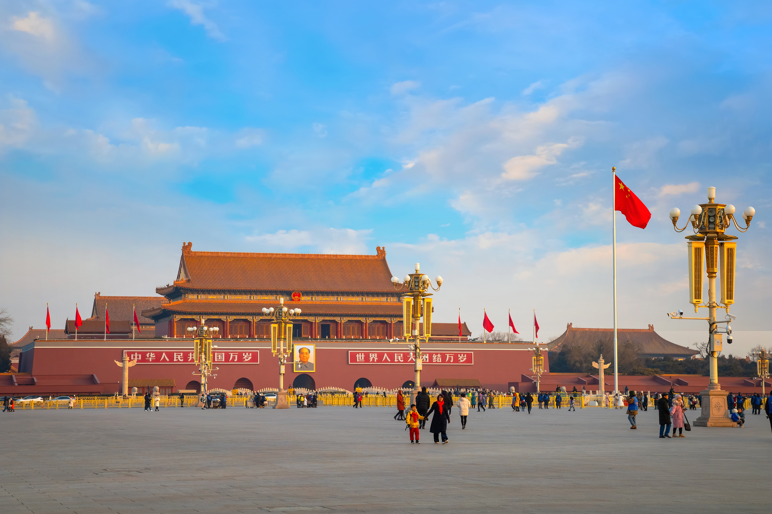 Den Himmelske Freds Plads (Tiananmen Square) i Beijing