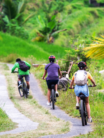 I Sanur er der bl.a. mulighed for at tilkøbe en cykeltur...