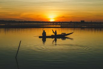 Vietnam Hue Tam Giang Lagoon Sunset