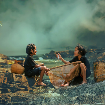 malaysia - befolkning_barn_fisk_01