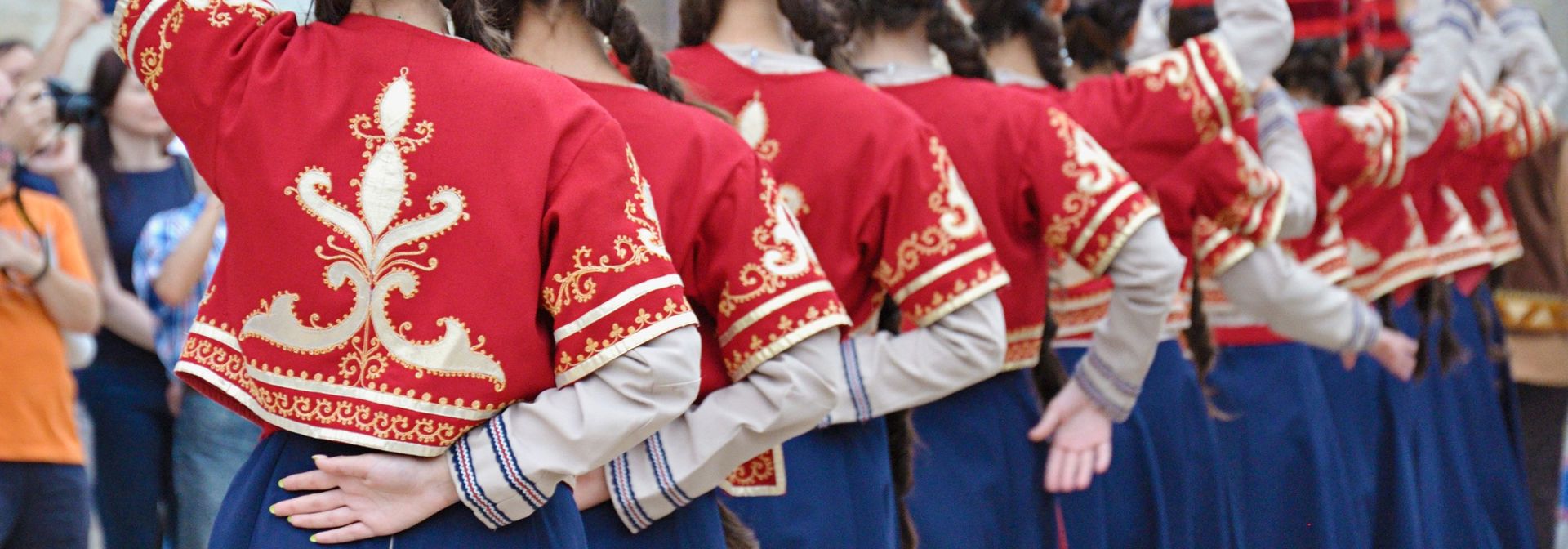 Armenia People Dancers Dancing And Wearing Traditional Folk Costume
