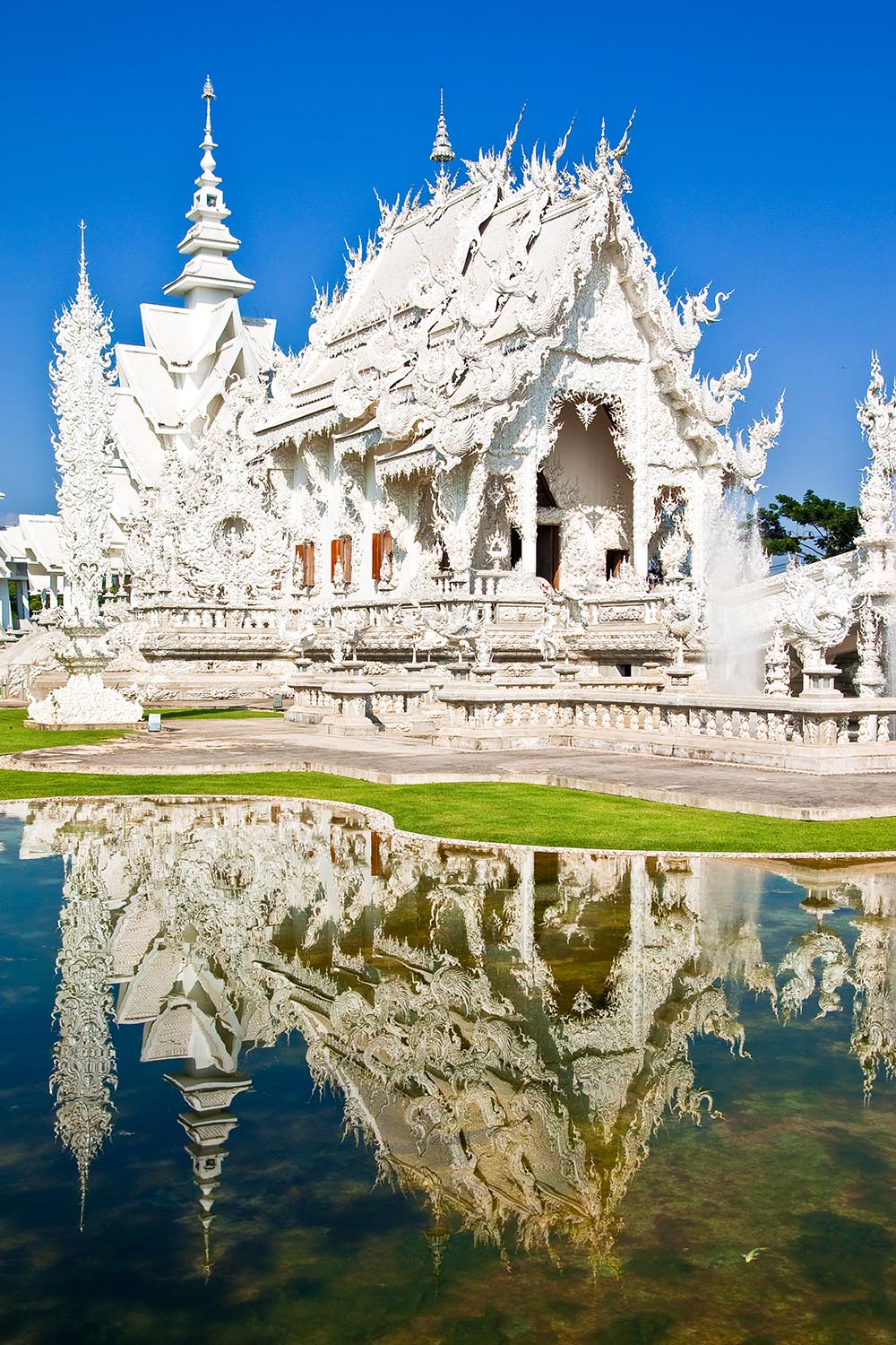 Wat Rong Khun-templet i Chiang Mai