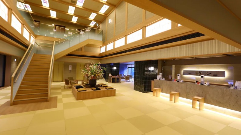 Reception Tennen Onsen Dandannoyu Oyado