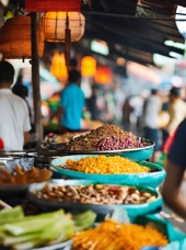 Street Food I Blå Skåle