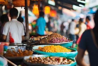 Street Food I Blå Skåle