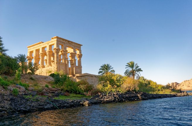 Egypt Aswan Temple Of Philae On Island In The Nile
