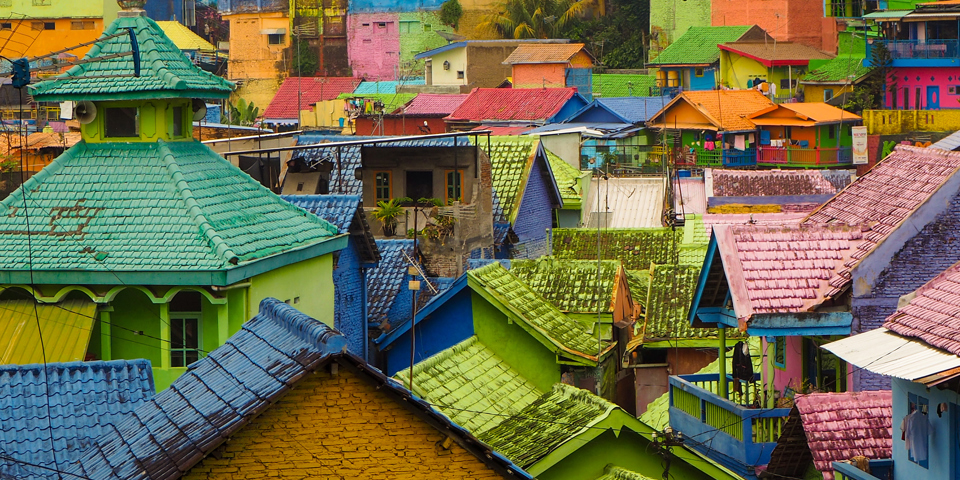 Kampung Warna Warni Jodipan Rainbow Village Gi 1415529673