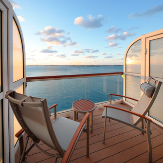 Aqua kahyt med balkon