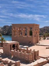 Egypt Aswan Trajans Kiosk At The Philae Temple