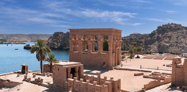 Egypt Aswan Trajans Kiosk At The Philae Temple