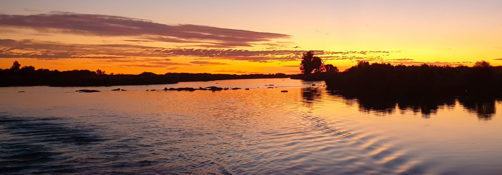 Upington Oranje River Solnedgang 1240487800