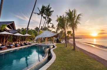 The Sankara Beach Penida Pool Sunset