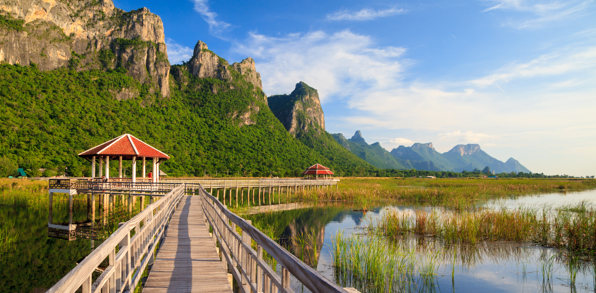 Træbro I Sam Roi Yod