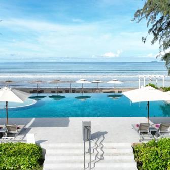 Twin Lotus Pool Med Havudsigt