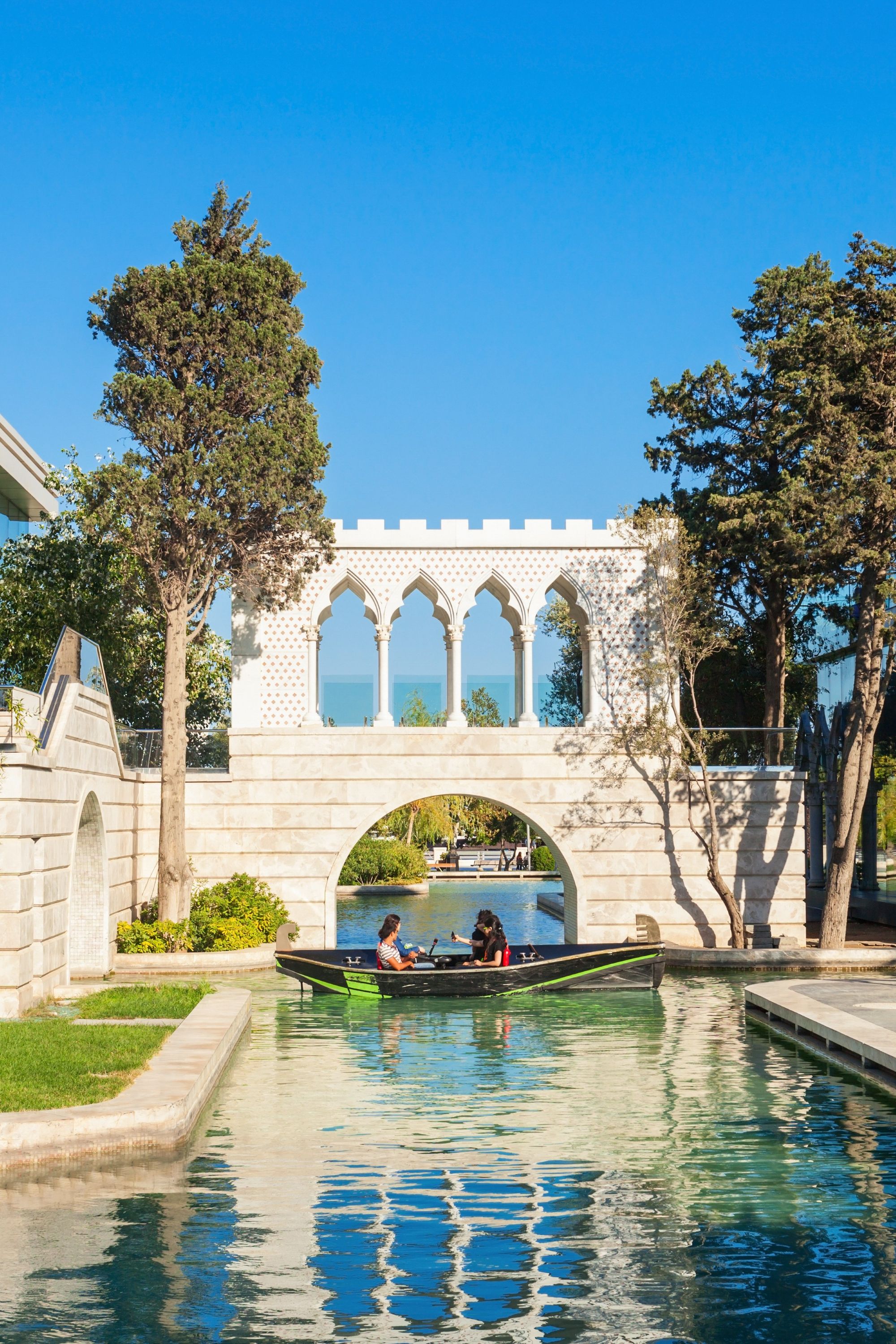 Azerbaijan Baku Little Venice Water Park Baku Boulevard