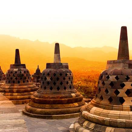 Borobudur-templet på Java