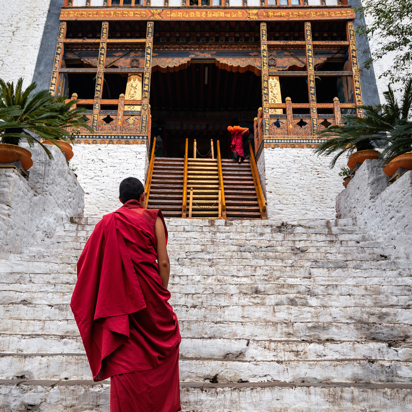 Munk Punakha Dzong Adobestock 253239175