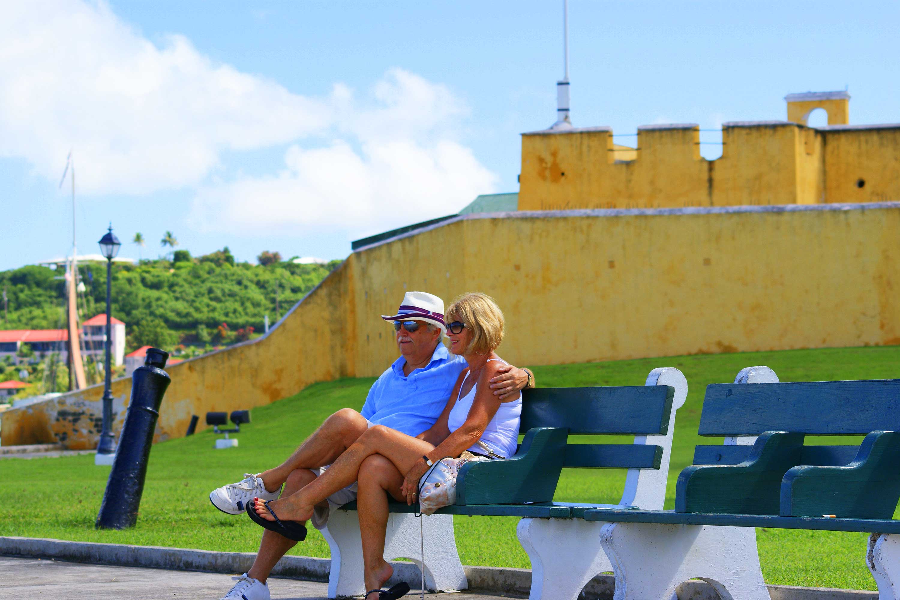 Caribien St Croix Frederiksted Gult Fort 08