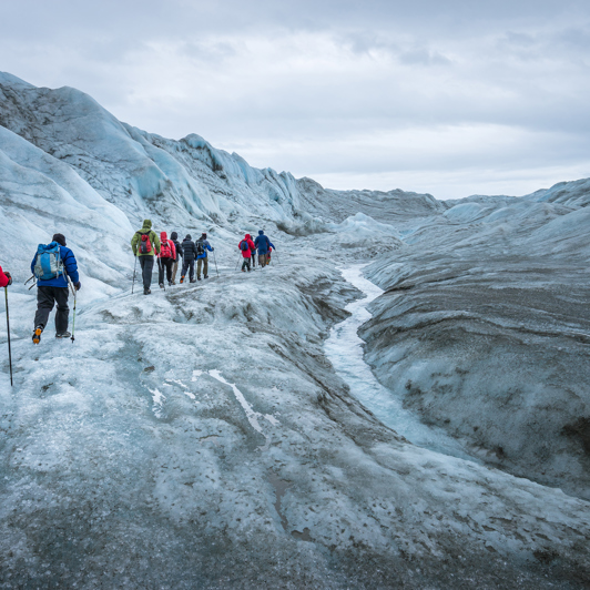 Det er en helt unik oplevelse at vandre på Indlandsisen...
