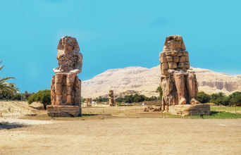 Og se Memnon-kolosserne