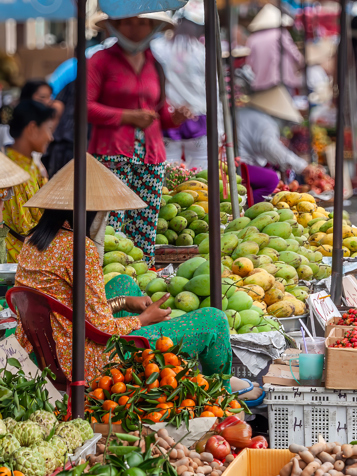 Markederne i Ho Chi Minh City.