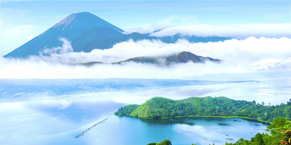 indonesien - berastagi vulkaner