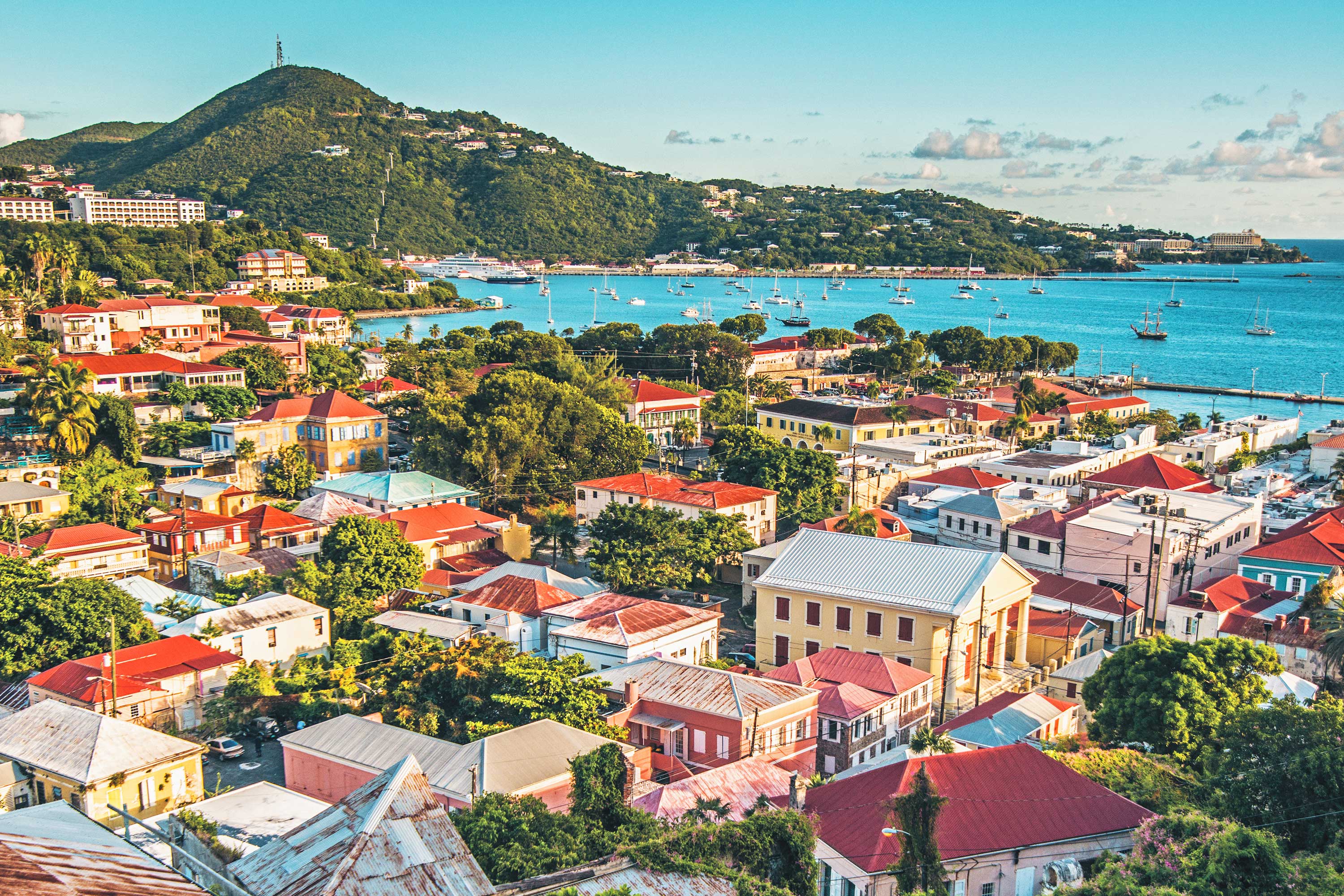 Caribien Nyt Billede Til Hjemmesiden St Thomas Charlotte Amalie Udsigt 12
