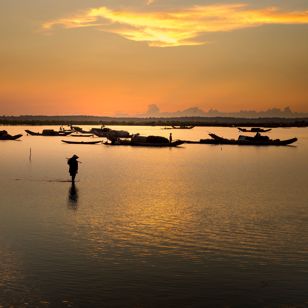 Vietnam Hue Tam Giang Lagoon Dawn