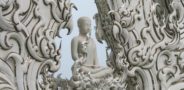 Wat Rong Khun-templet i Chiang Mai