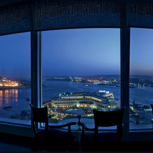 Egypten Aswan Movenpick Elephantine Resort Panoramabar