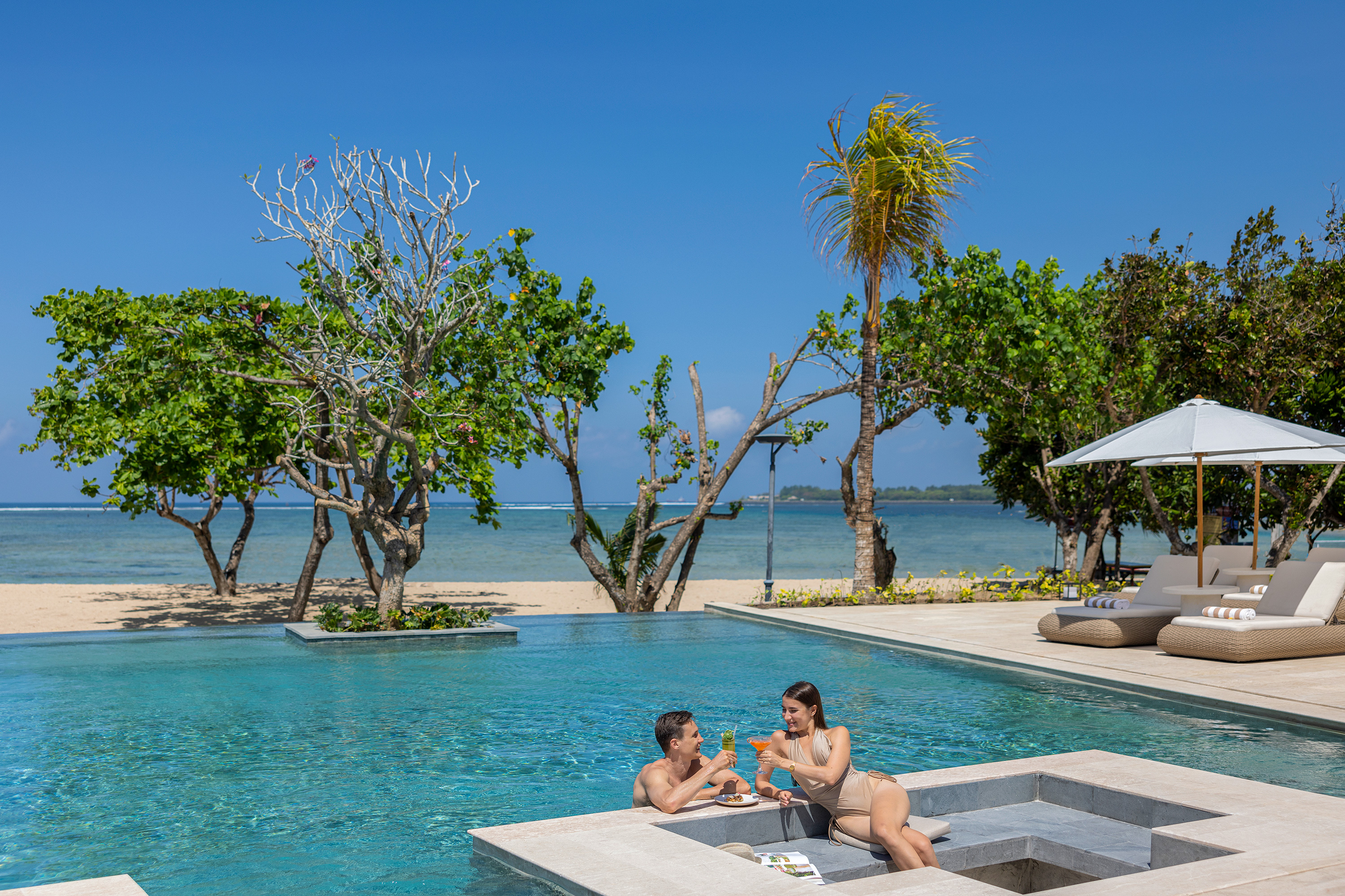 Couple By The Pool