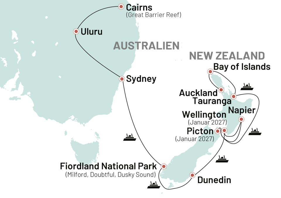 Krydstogter AUS NZ Afg2027