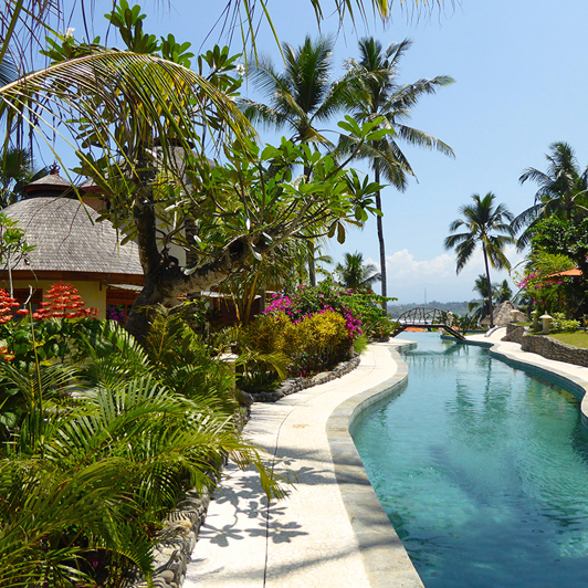Puri Dajuma Beach Eco Resort i Pupuan Sawah på Bali