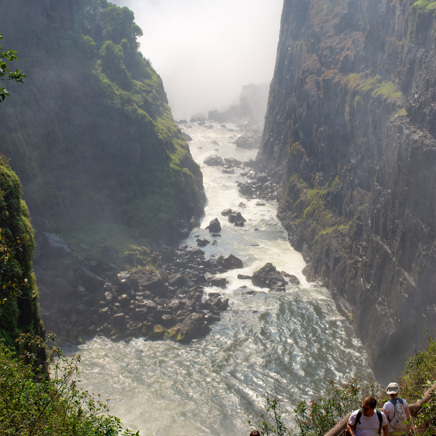 Zimbabwe 2025 Mikkel 0689 Victoria Falls Udsigt Til Bunden Af Kløften