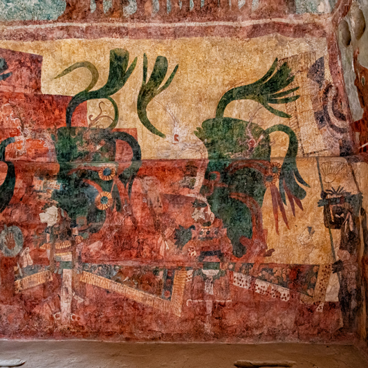 mexico - bonampak_vægmaleri_01