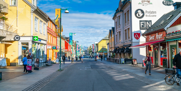 Her skal vi på byvandring.