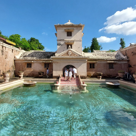 Sultanens palads i Yogyakarta på Java