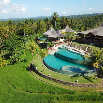 Pool, Restaurant, Villas From East